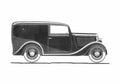 Blueprint Simca 6 Fourgon Van 1936 A4 Photo Print