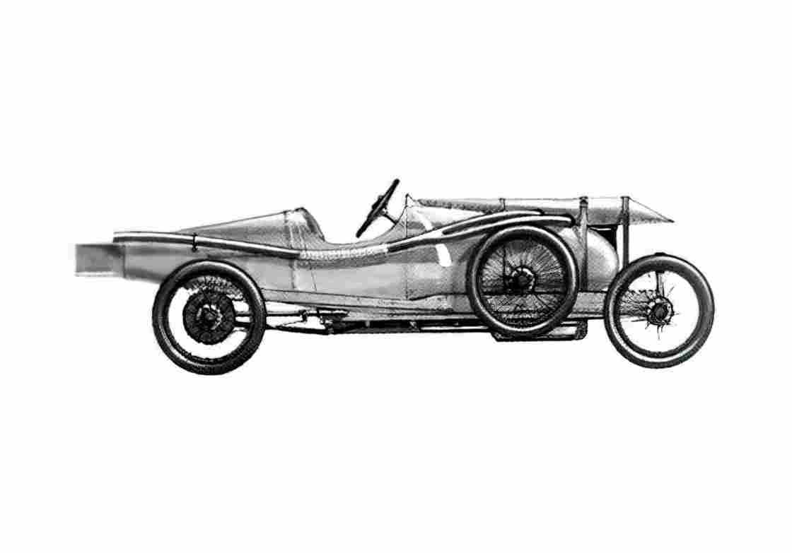 Blueprint Simca Sizaire ET Naudin GP OW 1912 A4 Photo Print