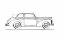 Blueprint Skoda 1101S Cabriolet 1949 A4 Photo Print
