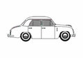 Blueprint Skoda 1200 Sedan 1952 A4 Photo Print