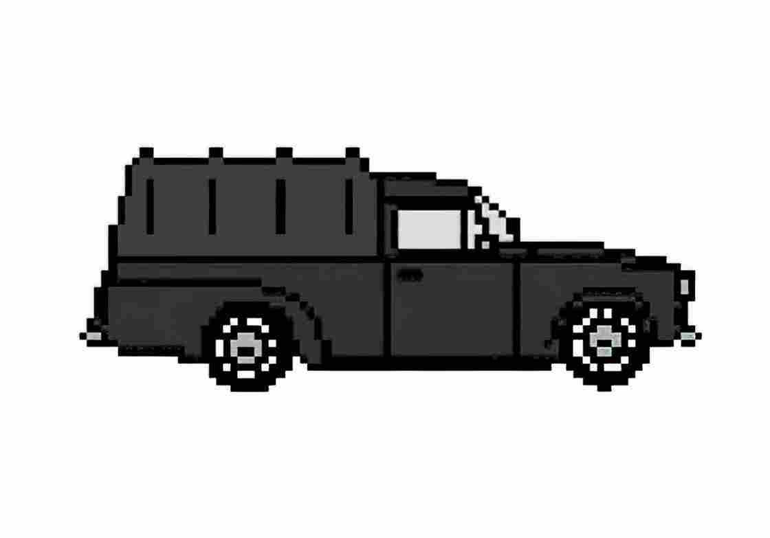 Blueprint Skoda 1202 Pick up 1961 A4 Photo Print