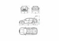 Blueprint Skoda Fabia Estate Wagon 2007 A4 Photo Print