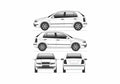 Blueprint Skoda Fabia I 6Y) Hatchback 2000 A4 Photo Print