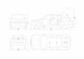 Blueprint Skoda Octavia Tour Hatchback 1996 A4 Photo Print