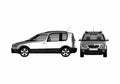 Blueprint Skoda Roomster Scout Minivan 2007 A4 Photo Print