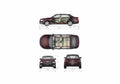 Blueprint Skoda Superb II B6) Sedan 2008 A4 Photo Print