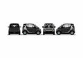 Blueprint Smart Fortwo Hatchback 1998 A4 Photo Print