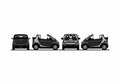 Blueprint Smart Fortwo Targa 1998 A4 Photo Print