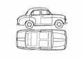 Blueprint Standard Ten Sedan 1956 A4 Photo Print