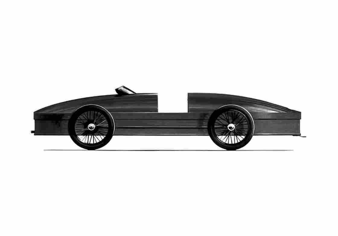 Blueprint Stanley Rocket Land Speed Rekord Car OW 1906 A4 Photo Print