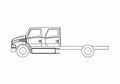 Blueprint Sterling Crewcab Truck A4 Photo Print