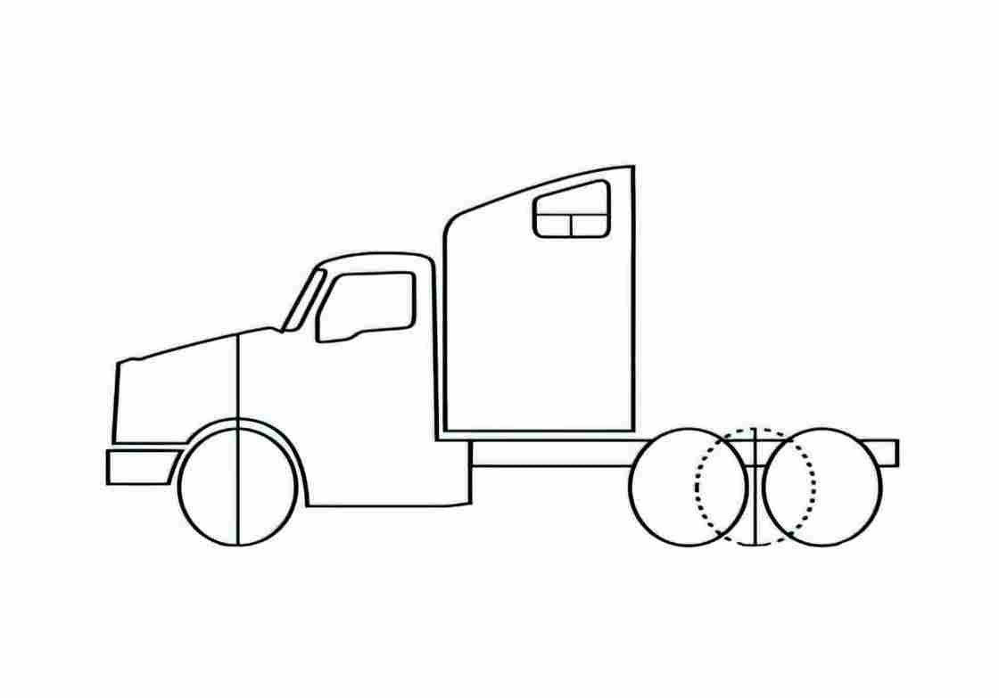 Blueprint Sterling Mid Roof Truck A4 Photo Print