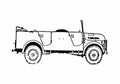 Blueprint Steyr 1500A SUV A4 Photo Print