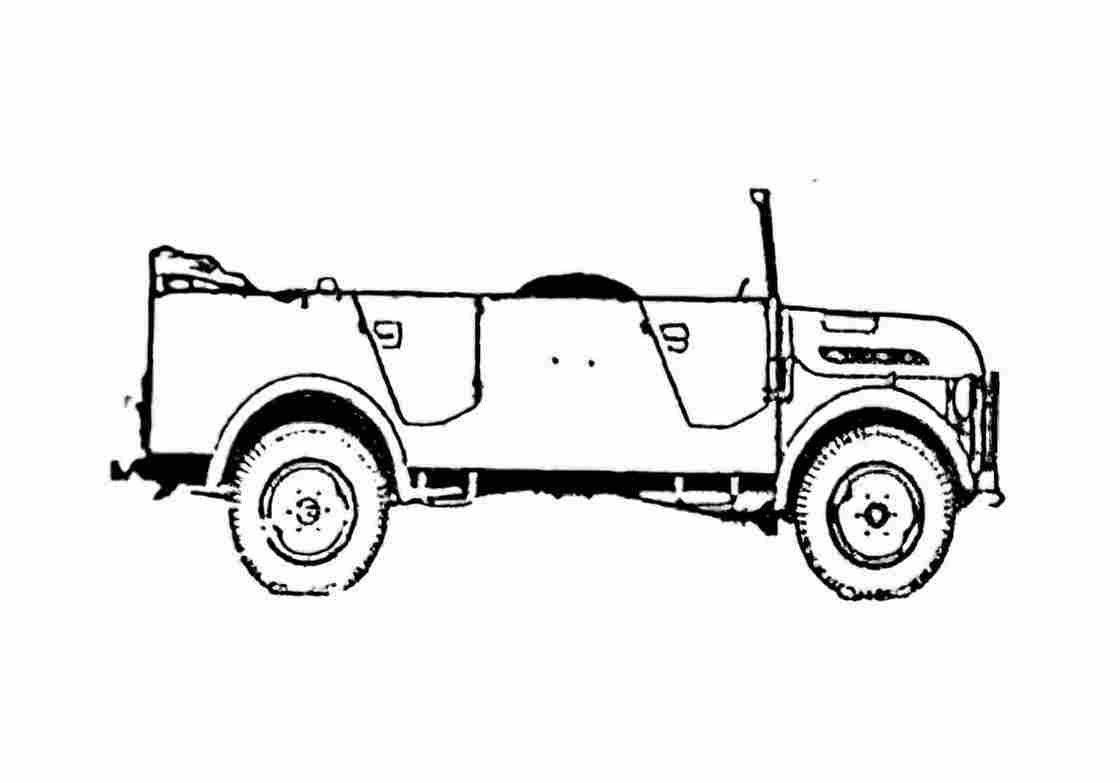 Blueprint Steyr 1500A SUV A4 Photo Print