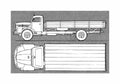 Blueprint Steyr 586 Truck A4 Photo Print