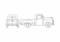 Blueprint Studebaker 2R5 Pick up 1949 A4 Photo Print