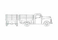 Blueprint Studebaker 2R5 Truck 1949 A4 Photo Print