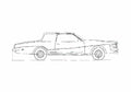 Blueprint Stutz Blackhawk Coupe 1979 A4 Photo Print
