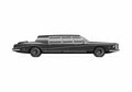 Blueprint Stutz Royale Limousine 1977 A4 Photo Print