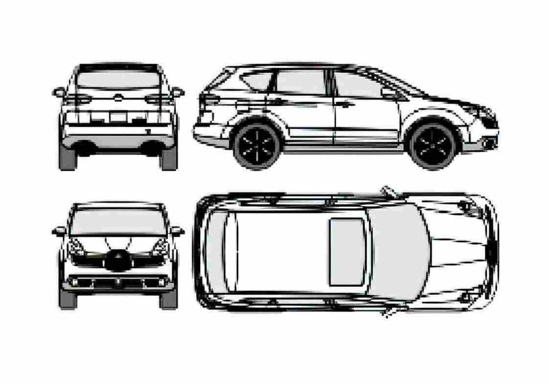 Blueprint Subaru B9 Tribeca Minivan 2006 A4 Photo Print
