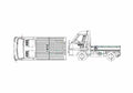 Blueprint Subaru Sambar Truck 2005 A4 Photo Print