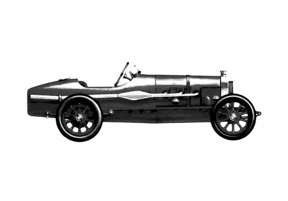 Blueprint Sunbeam 3 Litres GP OW 1912 A4 Photo Print