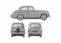 Blueprint Sunbeam Mk III Sedan 1954 A4 Photo Print