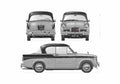 Blueprint Sunbeam Rapier Series II Sedan 1958 A4 Photo Print