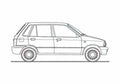 Blueprint Suzuki Alto AC Hatchback 1984 A4 Photo Print