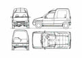 Blueprint Suzuki Alto Hustle Microvan 1991 A4 Photo Print