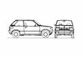 Blueprint Suzuki Alto Van Hatchback 1979 A4 Photo Print