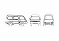 Blueprint Suzuki Carry 1.5 Microvan 2008 A4 Photo Print