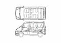 Blueprint Suzuki Every Landy Minivan 2005 A4 Photo Print