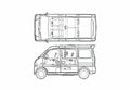 Blueprint Suzuki Every Wagon 2006 A4 Photo Print