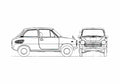 Blueprint Suzuki Fronte Coupe 1967 A4 Photo Print