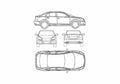 Blueprint Suzuki Kizashi Sedan 2009 A4 Photo Print