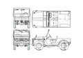 Blueprint Suzuki LJ10 SUV 1970 A4 Photo Print