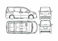 Blueprint Suzuki Landy Minivan 2007 A4 Photo Print
