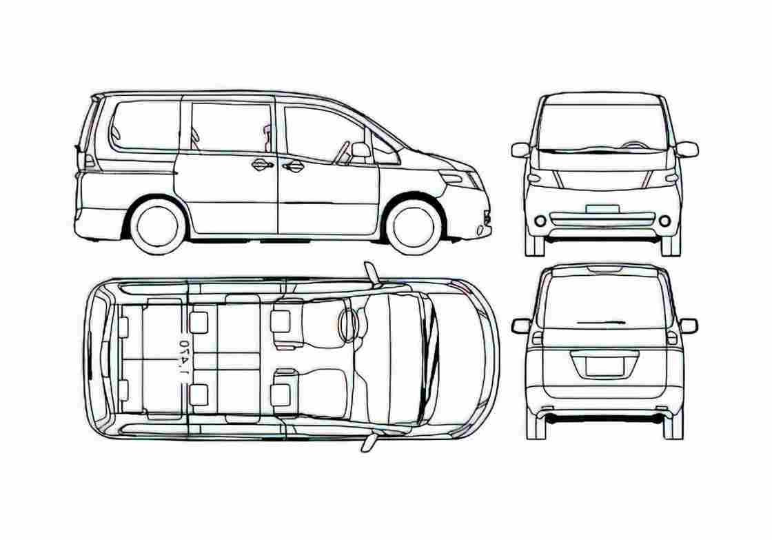 Blueprint Suzuki Landy Minivan 2007 A4 Photo Print