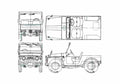 Blueprint Suzuki Lj 10 SUV 1970 A4 Photo Print