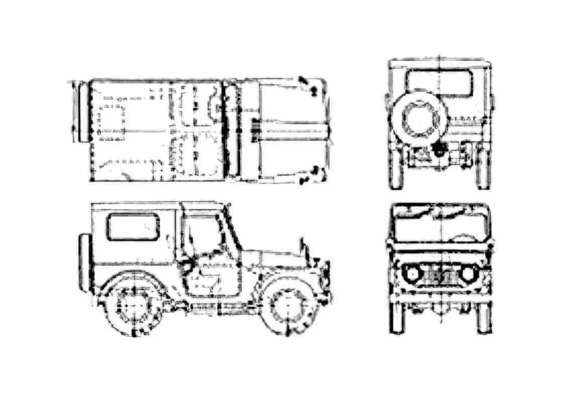 Blueprint Suzuki Lj 50 SUV 1976 A4 Photo Print