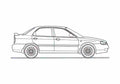 Blueprint Suzuki Maruti Baleno Sedan 2003 A4 Photo Print