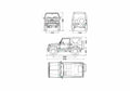 Blueprint Suzuki SJ410 Soft Top SUV 1982 A4 Photo Print