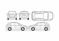 Blueprint Suzuki SX4 Hatchback 2006 A4 Photo Print