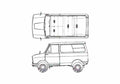 Blueprint Suzuki Suzulight Carry Van 1961 A4 Photo Print