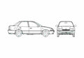 Blueprint Suzuki Swift MK2 GLX 4 wd Sedan 2000 A4 Photo Print