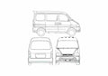Blueprint Suzuki Versa Microvan 2007 A4 Photo Print