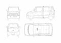 Blueprint Suzuki Wagon R Wagon 2005 A4 Photo Print