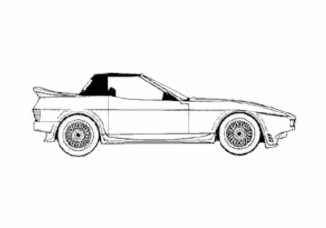 Blueprint TVR 420 SEAC Coupe 1988 A4 Photo Print