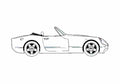Blueprint TVR Tuscan Cabriolet 1986 A4 Photo Print